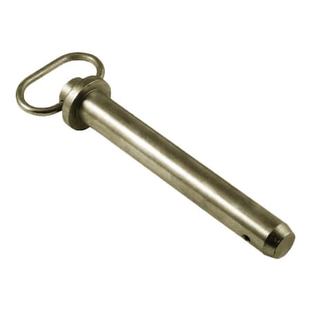 Heritage Industrial Cotterless Hitch Pin, 2 in Dia, 6-1/4 in Usable Lg, Carbon Steel, Ungraded, 1 PK HP-1000-6250R
